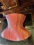 SAMPLE 22" Red Dragon Leather Corset