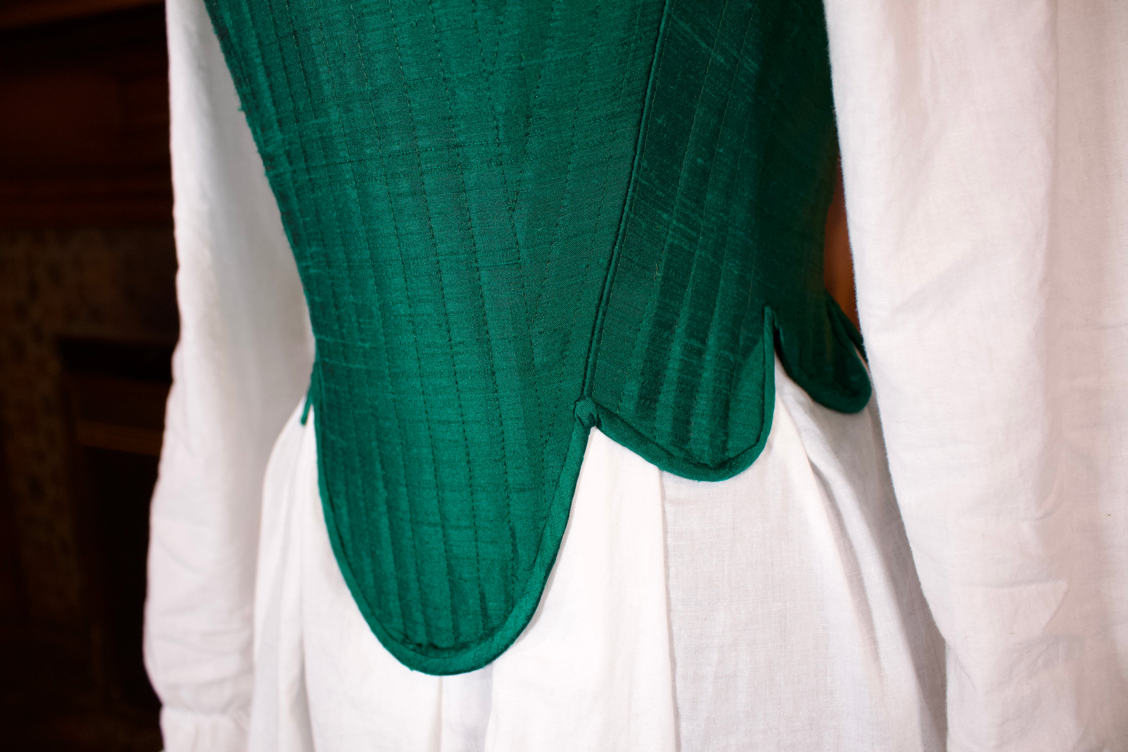 Steel Boned Silk Stays