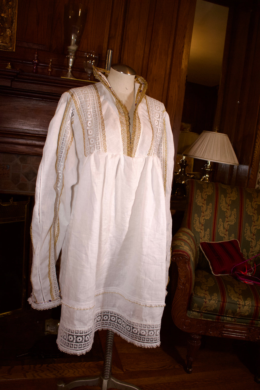 Royal Chemise Linen Unisex White