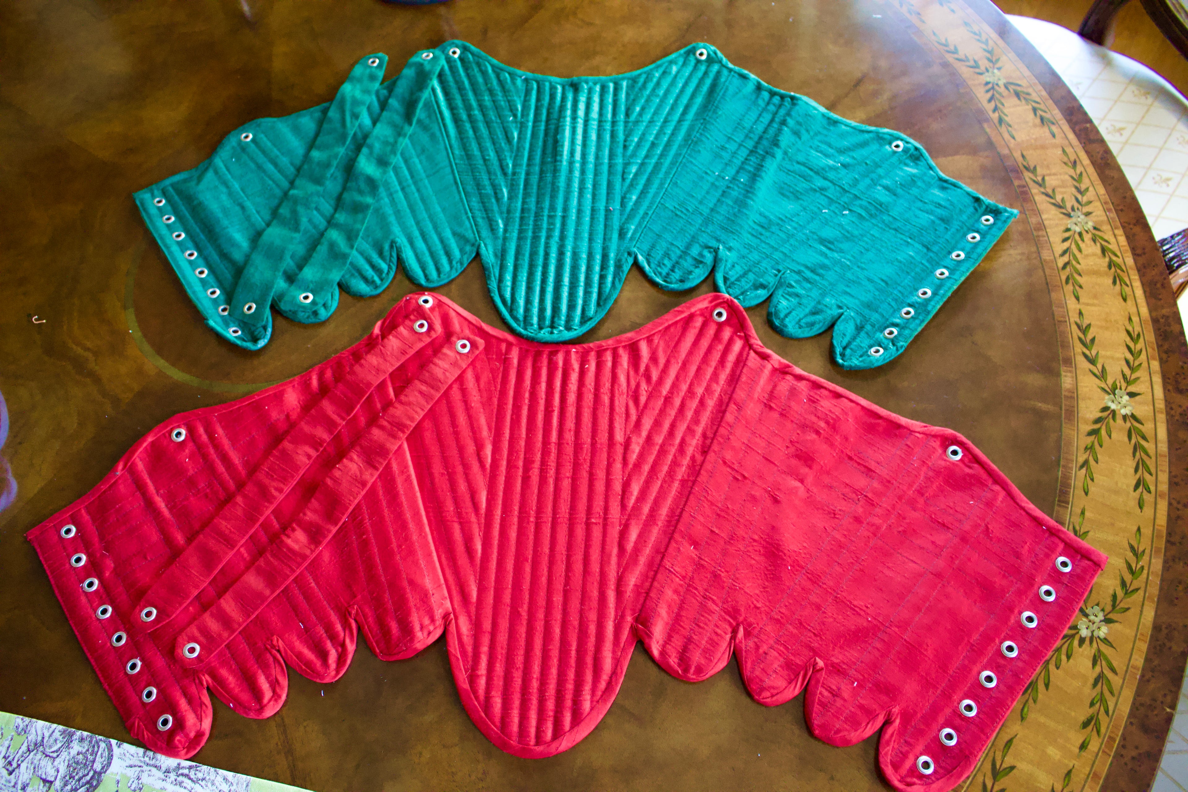 Steel Boned Silk Stays