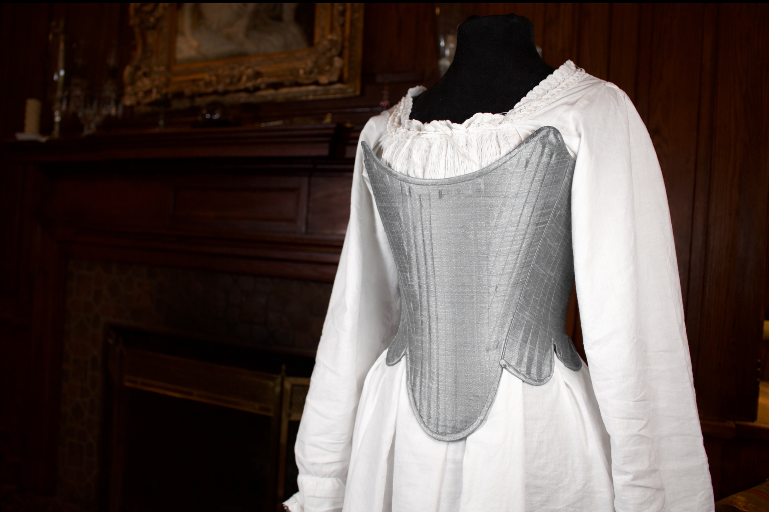 Steel Boned Silk Stays